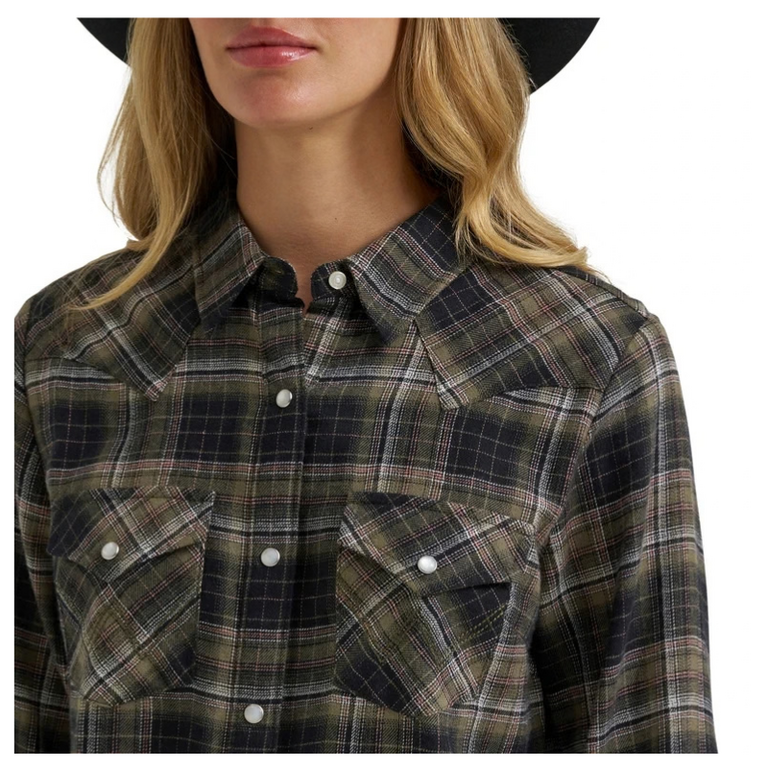 Wrangler Wrangler Retro Essential Plaid Snap LS Shirt
