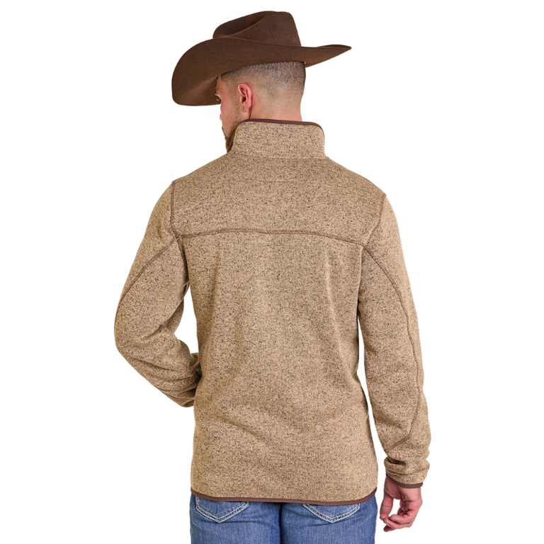 Panhandle Slim Melange Henley Pullover - Tan