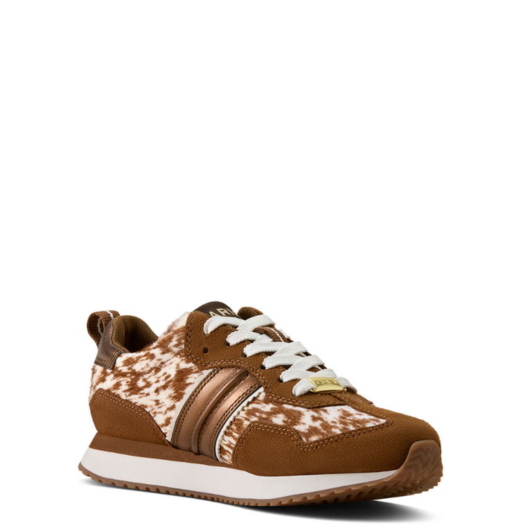 Ariat Ariat Ranch Runner Suede/Speckled Cow Print - Chestnut