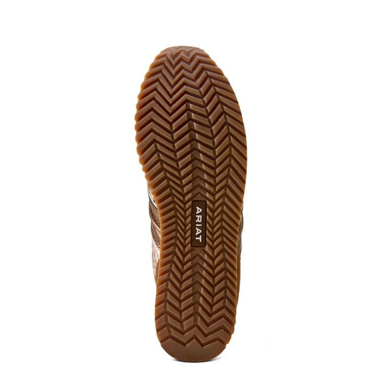 Ariat Ariat Ranch Runner Suede/Speckled Cow Print - Chestnut