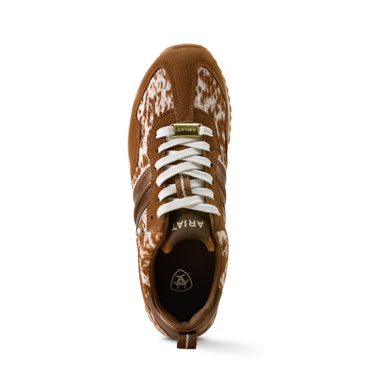 Ariat Ariat Ranch Runner Suede/Speckled Cow Print - Chestnut