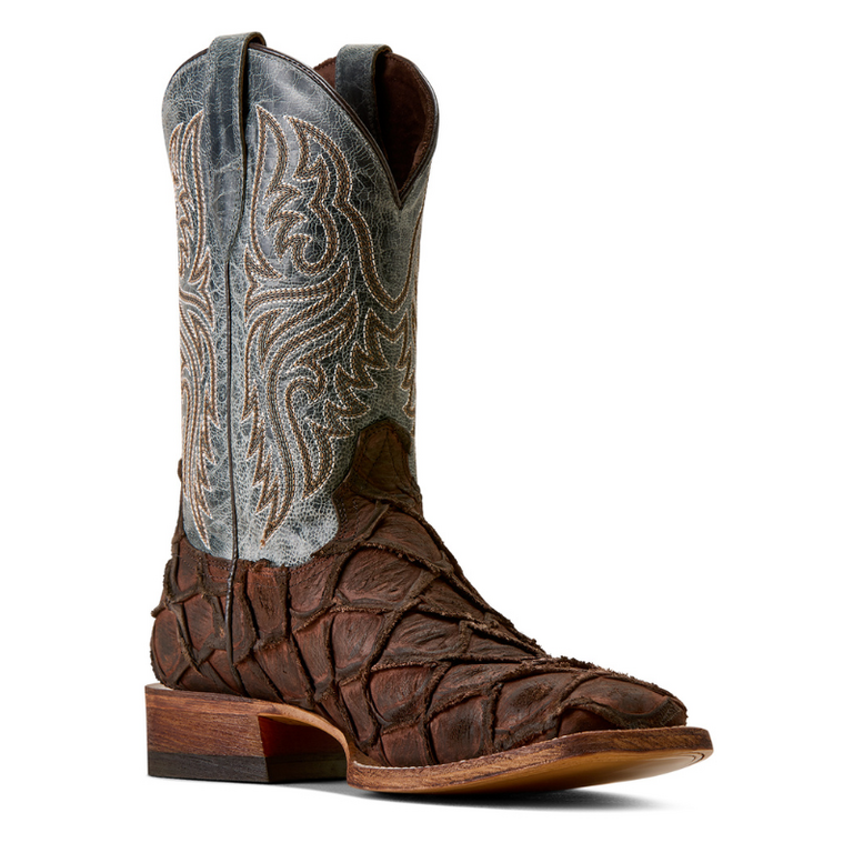 Ariat Ariat Riverside Chocolate Bass Print/Indigo Honor Boot