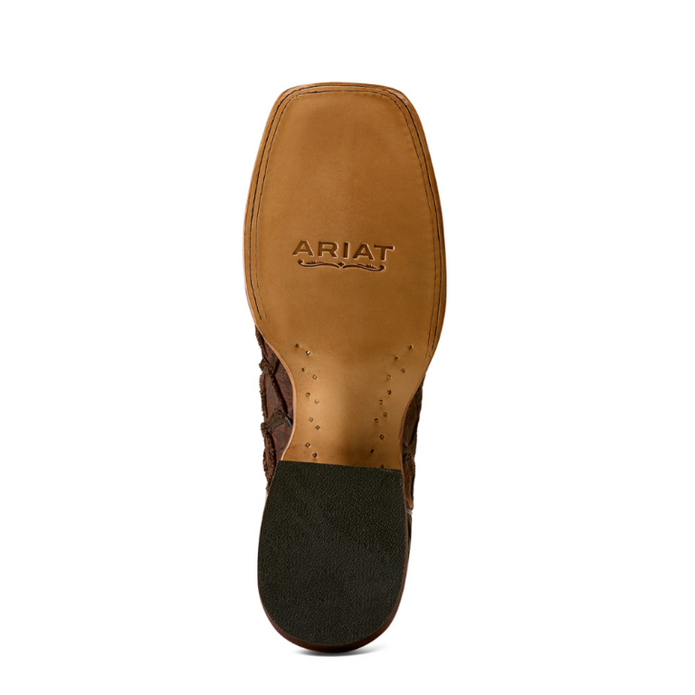 Ariat Ariat Riverside Chocolate Bass Print/Indigo Honor Boot