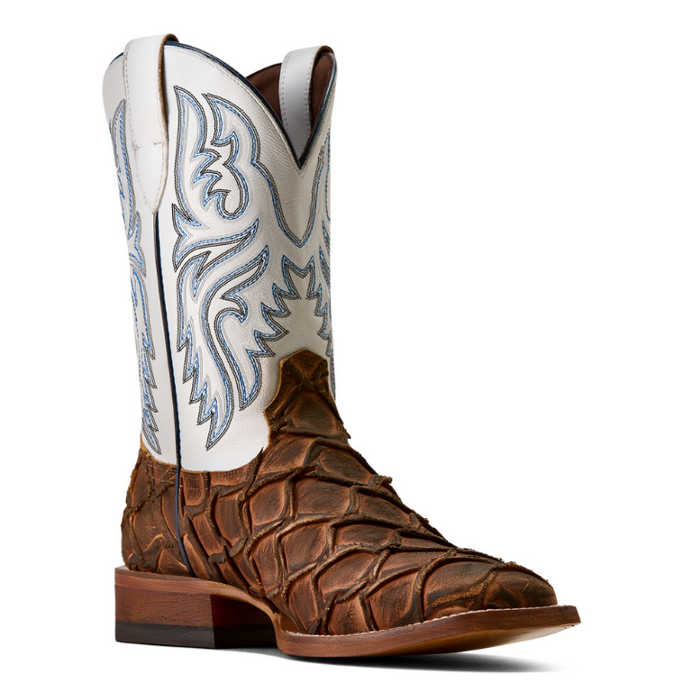 Ariat Ariat Riverside Cognac Bass Print/Basic White Boot