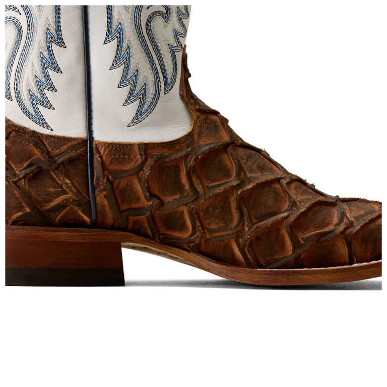 Ariat Ariat Riverside Cognac Bass Print/Basic White Boot