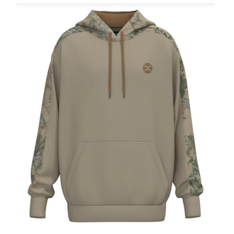 Hooey Hooey Canyon Camo Accent Hoody - Tan