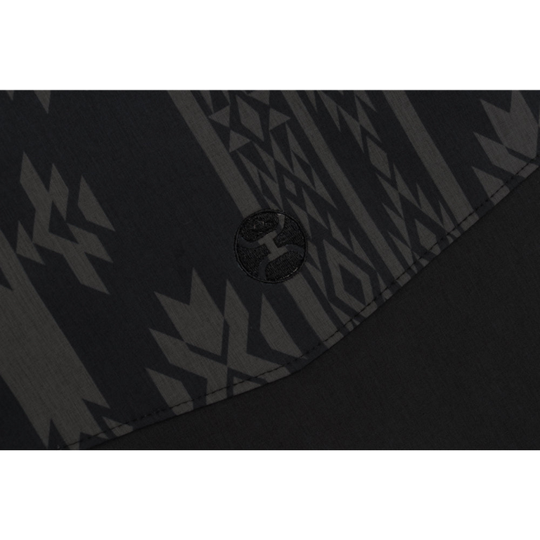 Hooey Hooey Jackson Grey Aztec Pattern Across Chest Jacket - Black