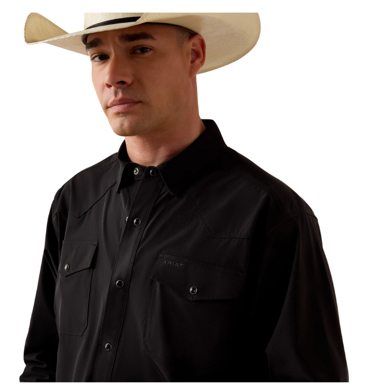 Ariat Ariat Frontier Flex Venttek LS Snap Shirt - Black