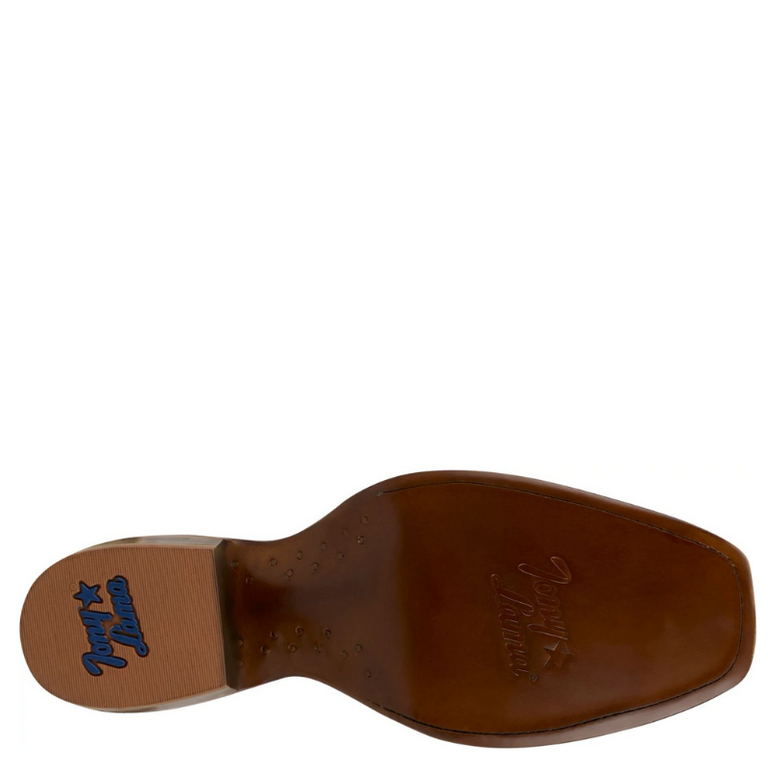 Tony Lama Tyler Brandy Ostrich - Brandy Ostrich/Red Cowhide
