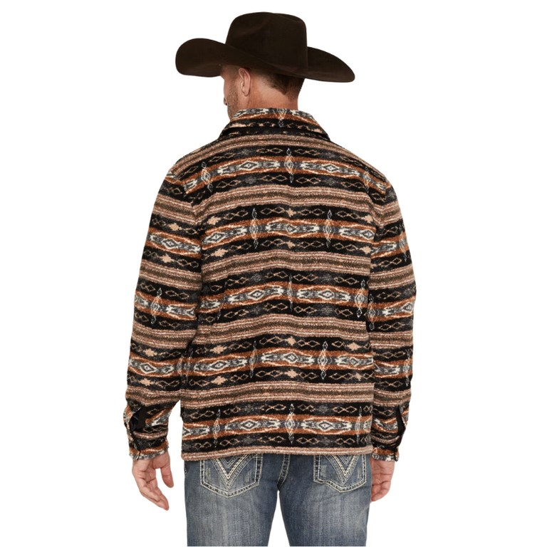Panhandle Panhandle Slim  Aztec Printed Berber Jacket - Camel