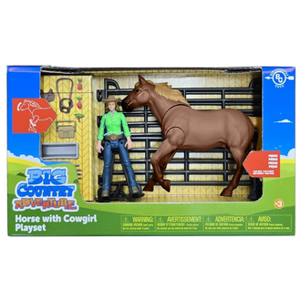 Big Country Toys Lionel Big Country Adventure Horse and Cowgirl Playset