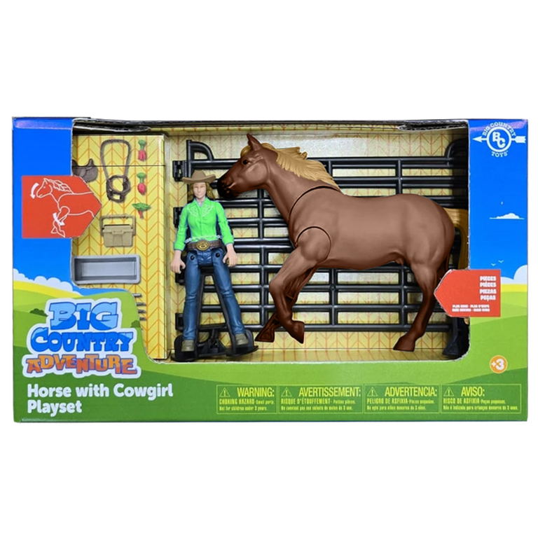 Big Country Toys Lionel Big Country Adventure Horse and Cowgirl Playset