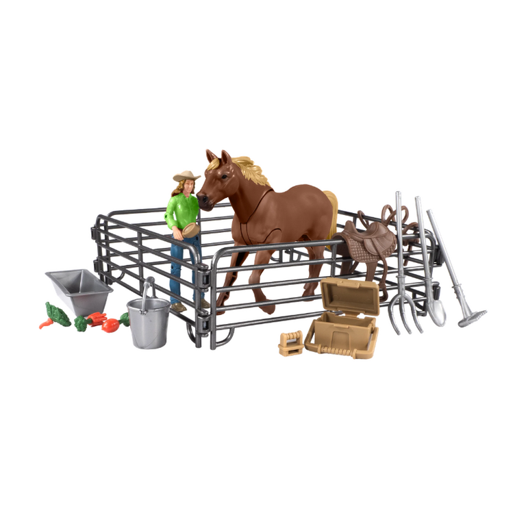 Big Country Toys Lionel Big Country Adventure Horse and Cowgirl Playset