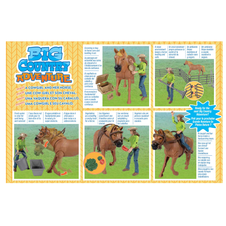 Big Country Toys Lionel Big Country Adventure Horse and Cowgirl Playset