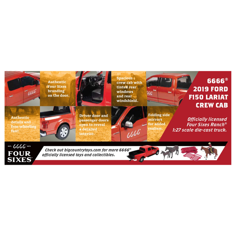 Big Country Toys Lionel Big Country 2019 Ford F150 Lariat Crew Cab Toy Truck