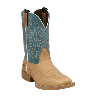 Justin Justin Cody Johnson Honky Tonk Cowhide - Light Tan/Light Blue