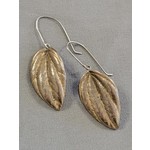 Tree Trunk Arts Small Peperomia Leaf Dangle Earrings