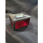 J Devlin Glass Art Scarlet Stained Glass Ring Box