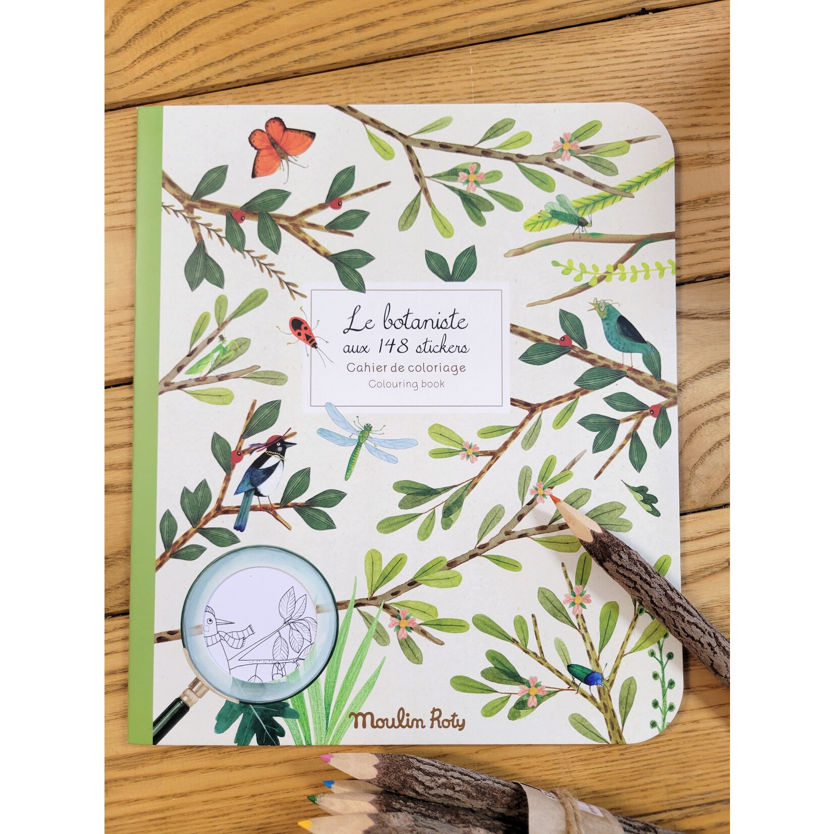 Speedy Monkey Botanist Garden Coloring Book with Stickers