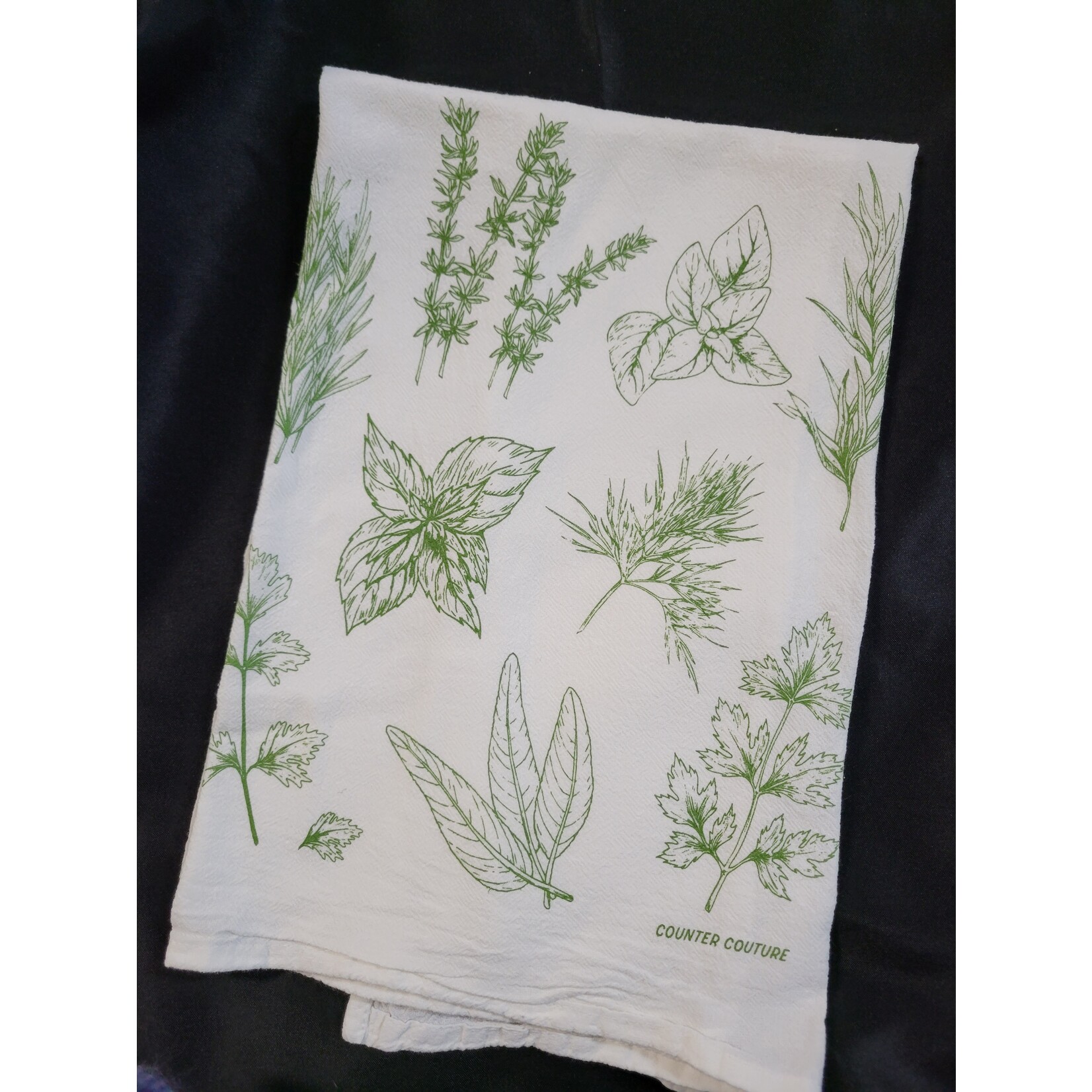 Counter Couture Herbs Flour Sack Tea Towel