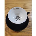 Grace Teaware Arsenic Black and Gold Teacup Set