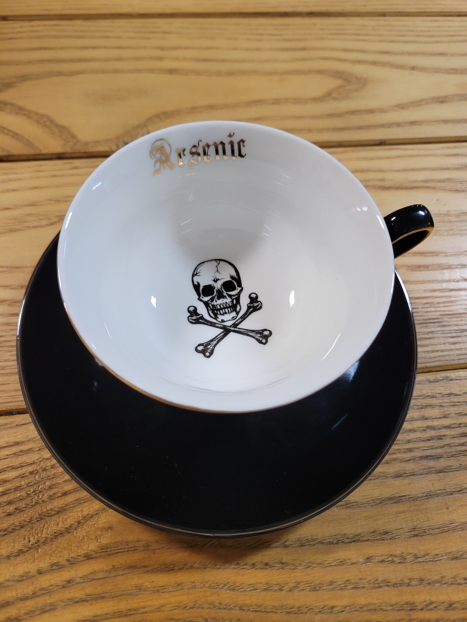 Arsenic Black and Gold Teacup Set - Briar and Bone