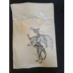 Eric and Christopher Bubble Blowing Dragon Tea Towel