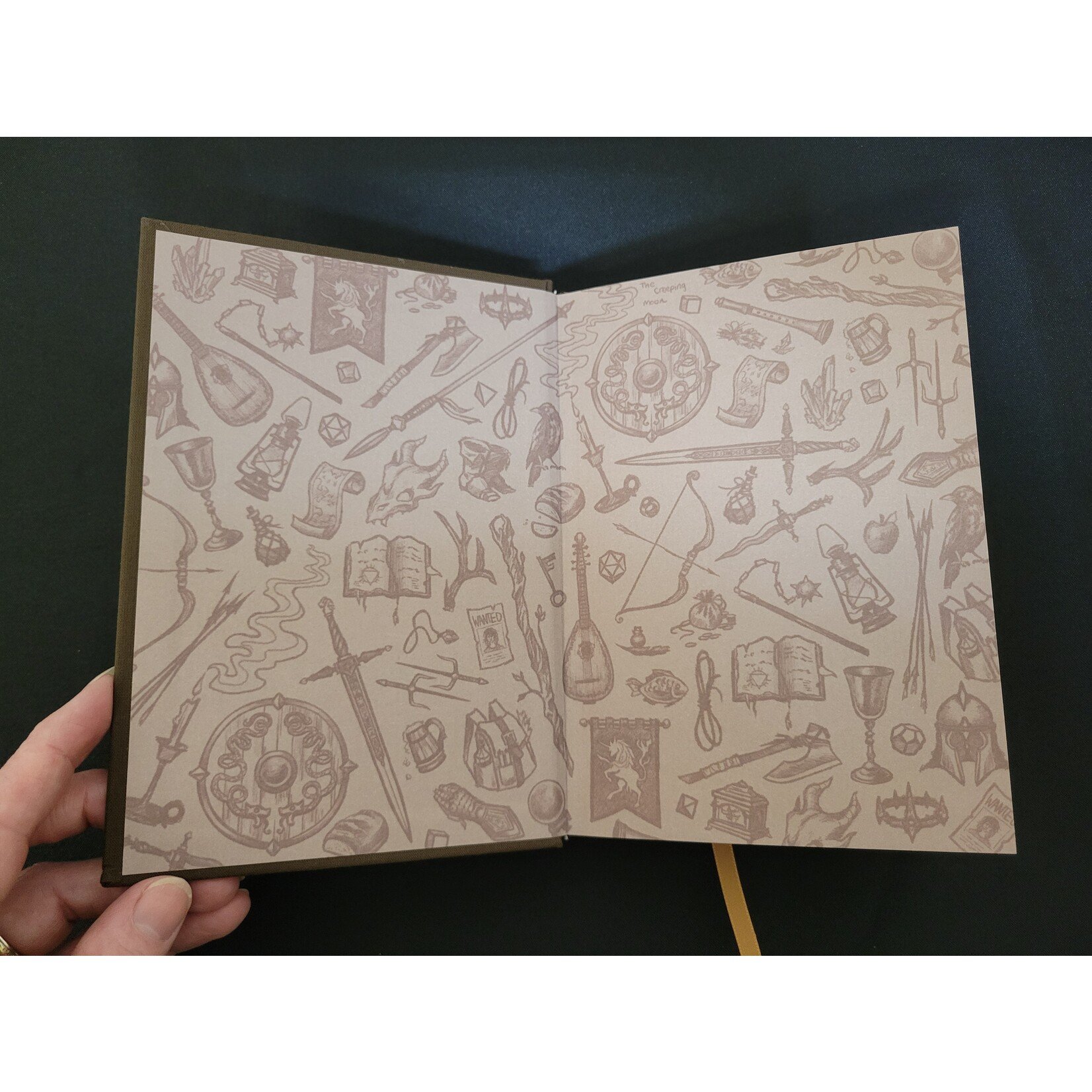 The Creeping Moon The Wanderer- Dot Grid Notebook