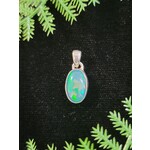 Nugent Jewelry Smoked Opal Sterling Silver Pendant