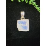 Nugent Jewelry Rough Cut Moonstone Sterling Silver Pendant