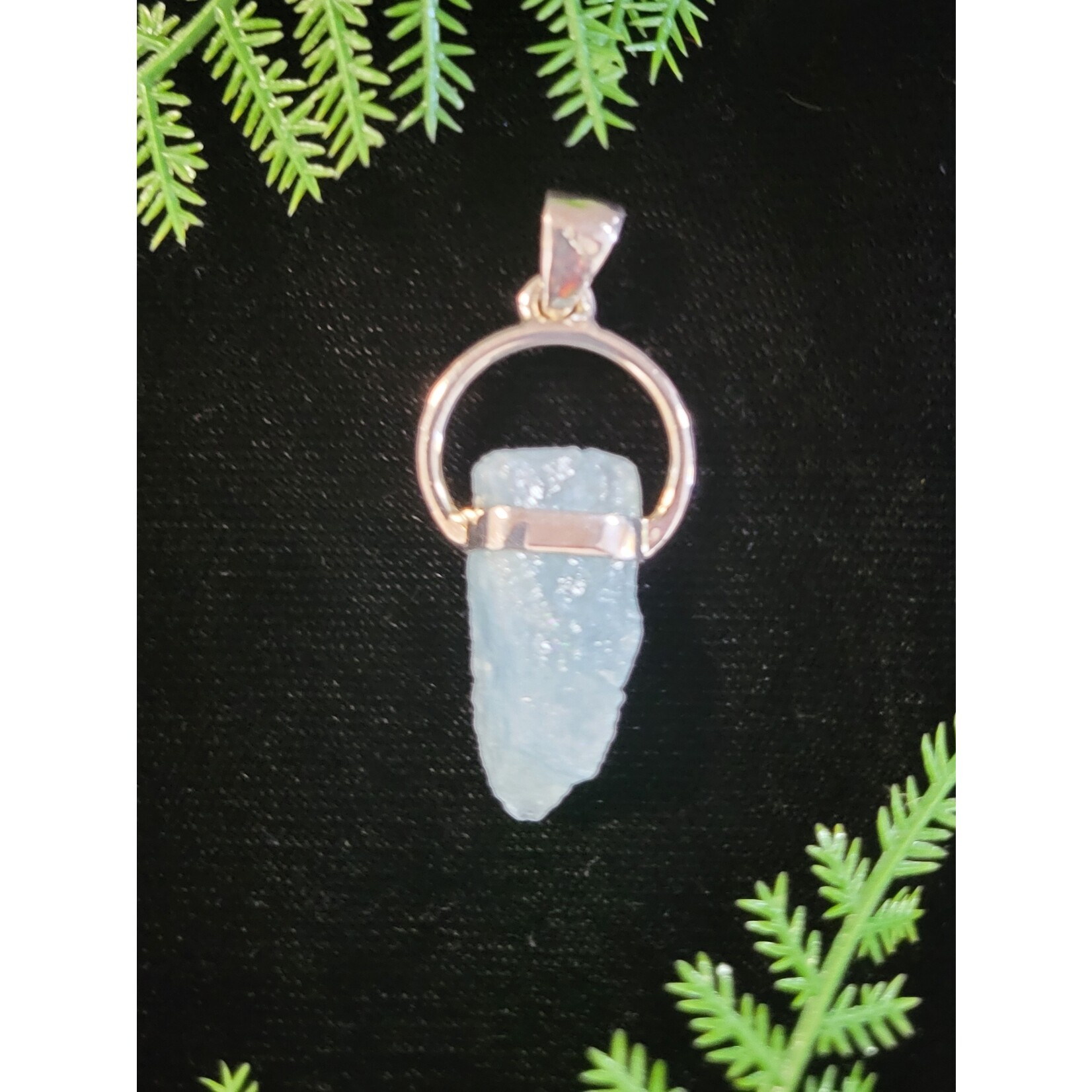 Nugent Jewelry Aquamarine Sterling Silver Pendant