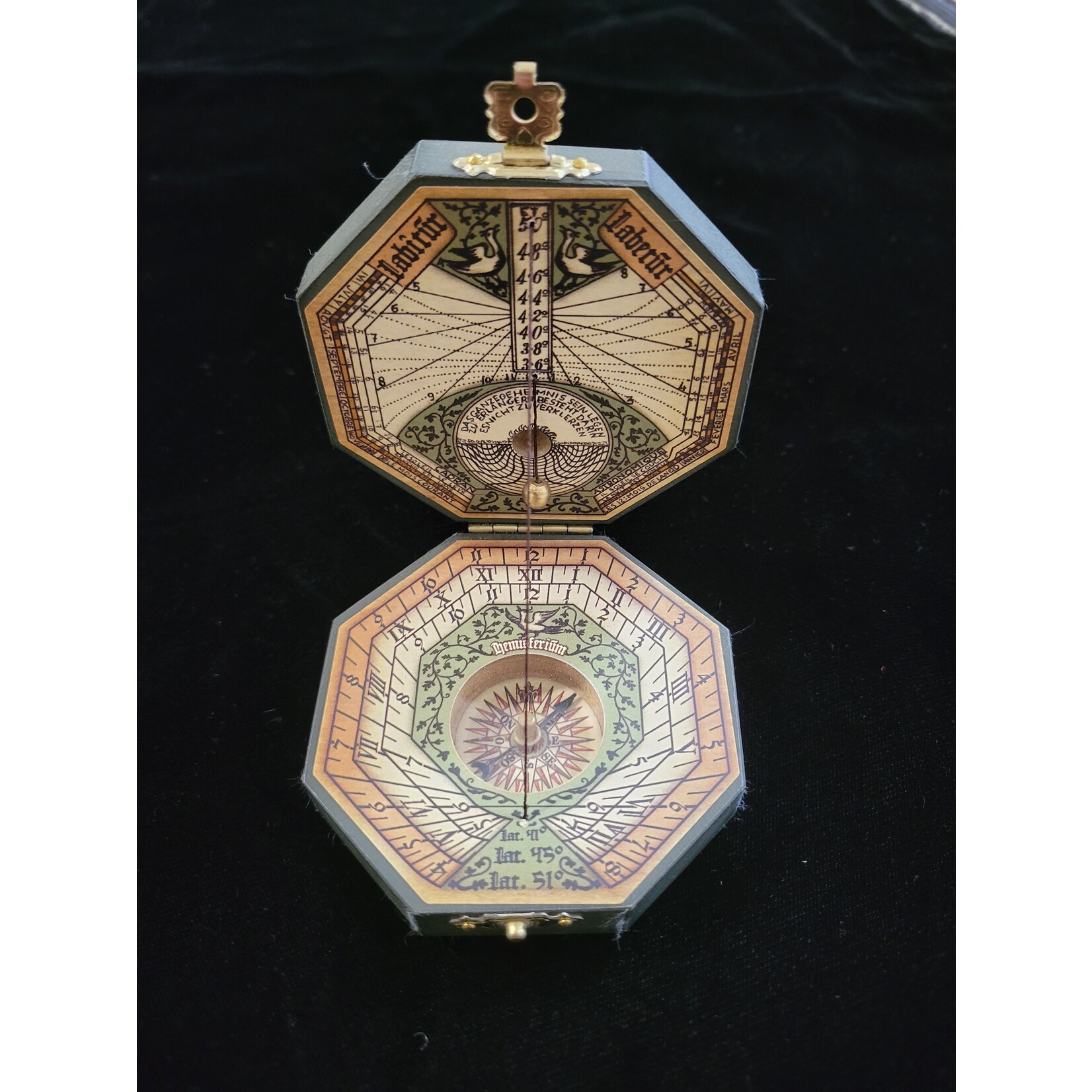 Hemispherium Octagonal Sundial- Brass