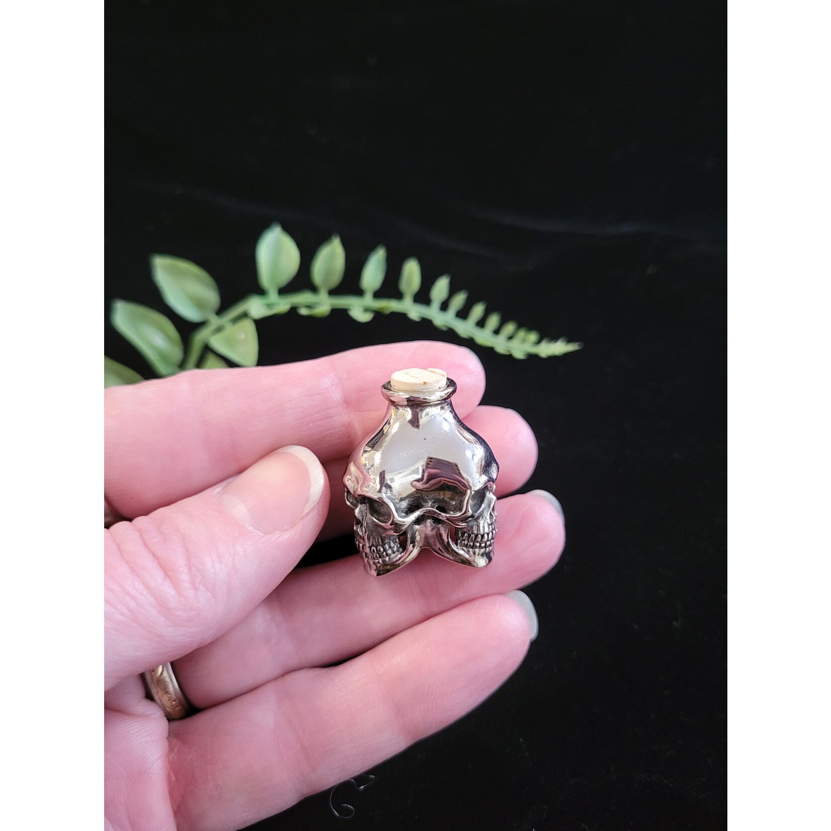 Lost Apostle Skull Bottle- White Bronze
