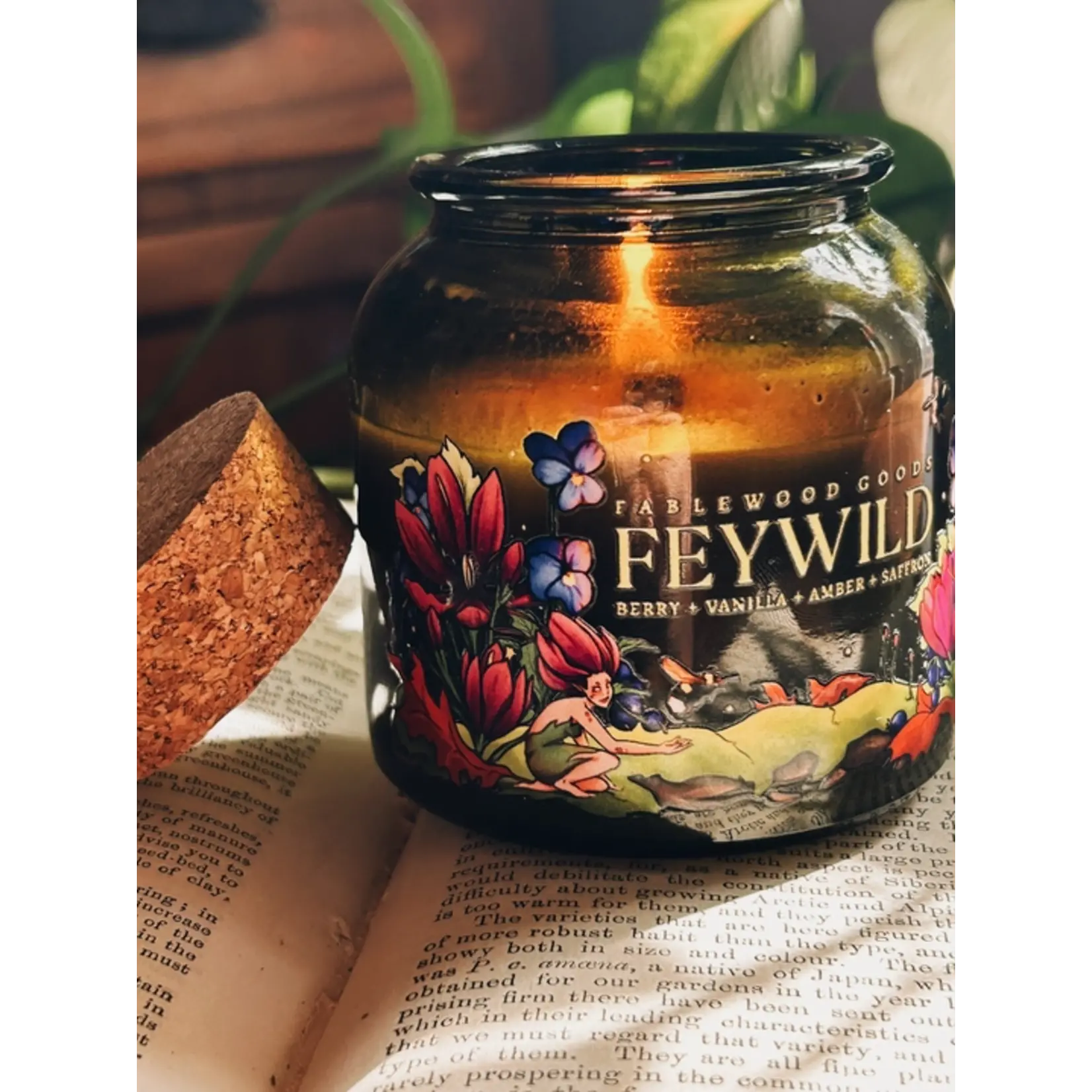 Fablewood Goods Feywild- 8 ounce Apothecary Candle