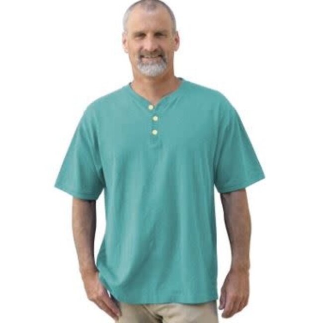 Dash Hemp Conifer Lane Short Sleeve Henley