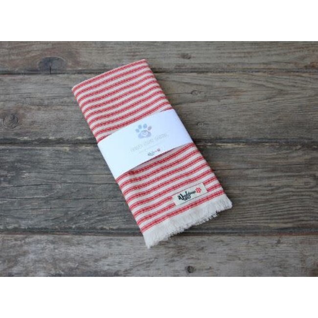 Wigglywoos Fringed Striped Dog Bandana