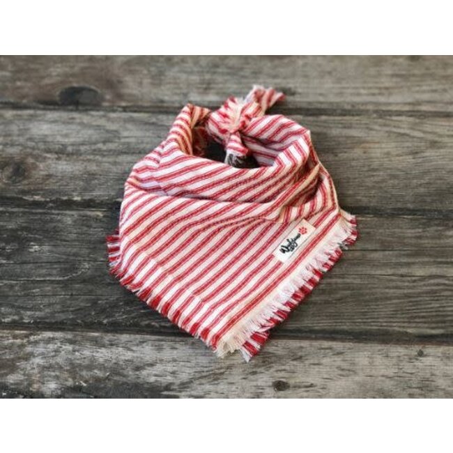 Wigglywoos Fringed Striped Dog Bandana