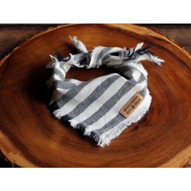 Wigglywoos Fringed Striped Dog Bandana