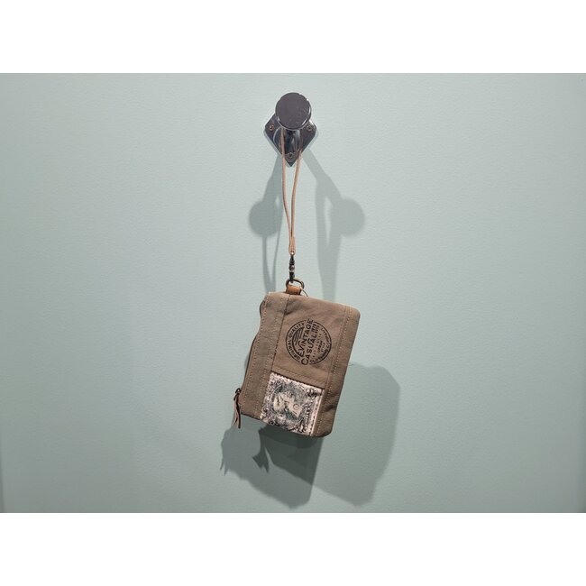 Clea Ray Canvas Strap Wristlet Pouch