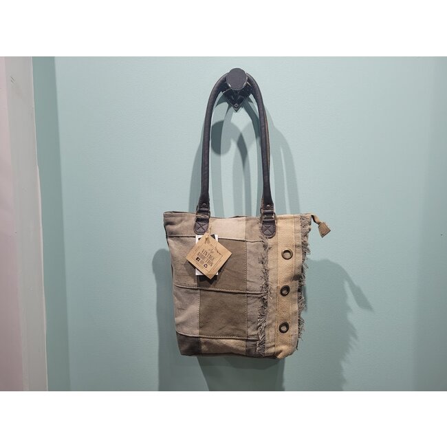 Vintage Addiction Recycled Military Tent Tote