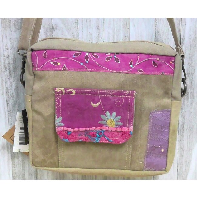 Vintage Addiction Recycled Military Tent Crossbody