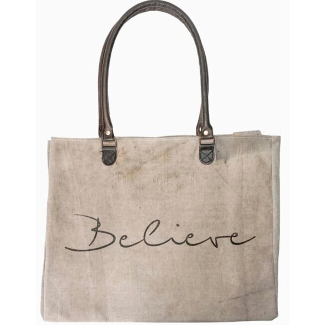 Vintage Addiction Recycled Military Tent Tote