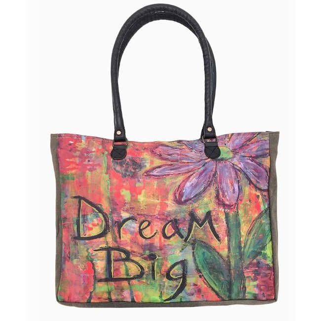 Vintage Addiction Recycled Military Tent Tote