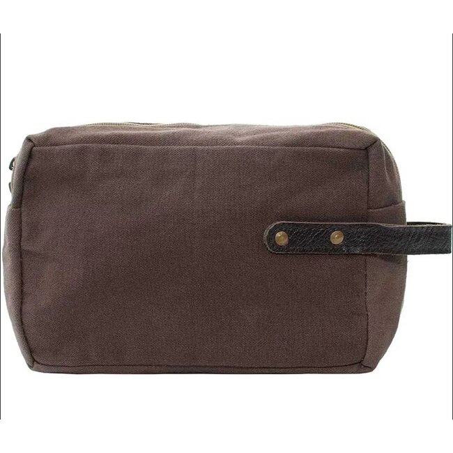 Vintage Addiction Recycled Canvas  Shaving Bag