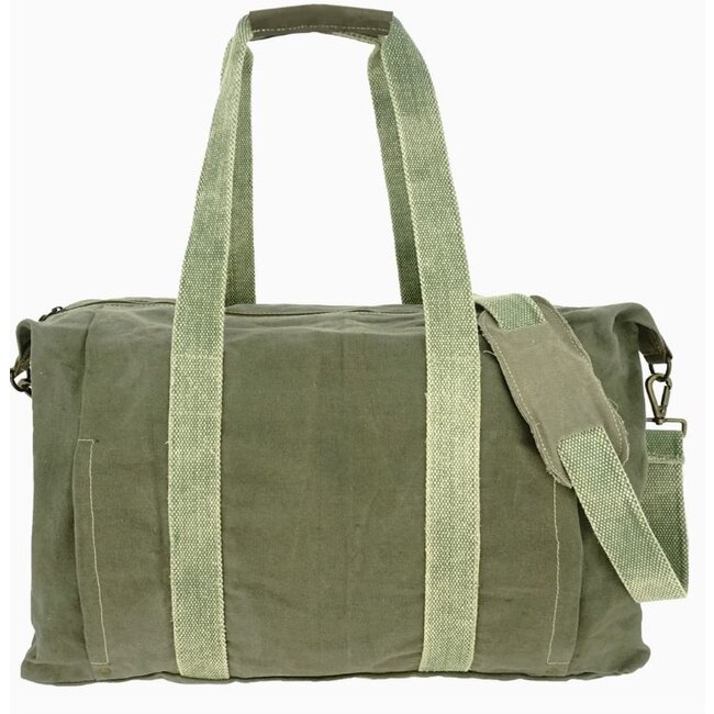 Vintage Addiction Recycled Weekender Canvas Travel Bag