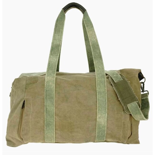 Vintage Addiction Recycled Weekender Canvas Travel Bag