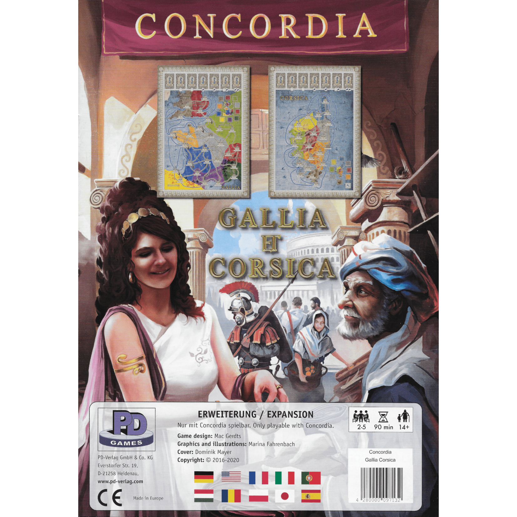 Rio Grande Games Concordia: Gallia Et Corsica Expansion