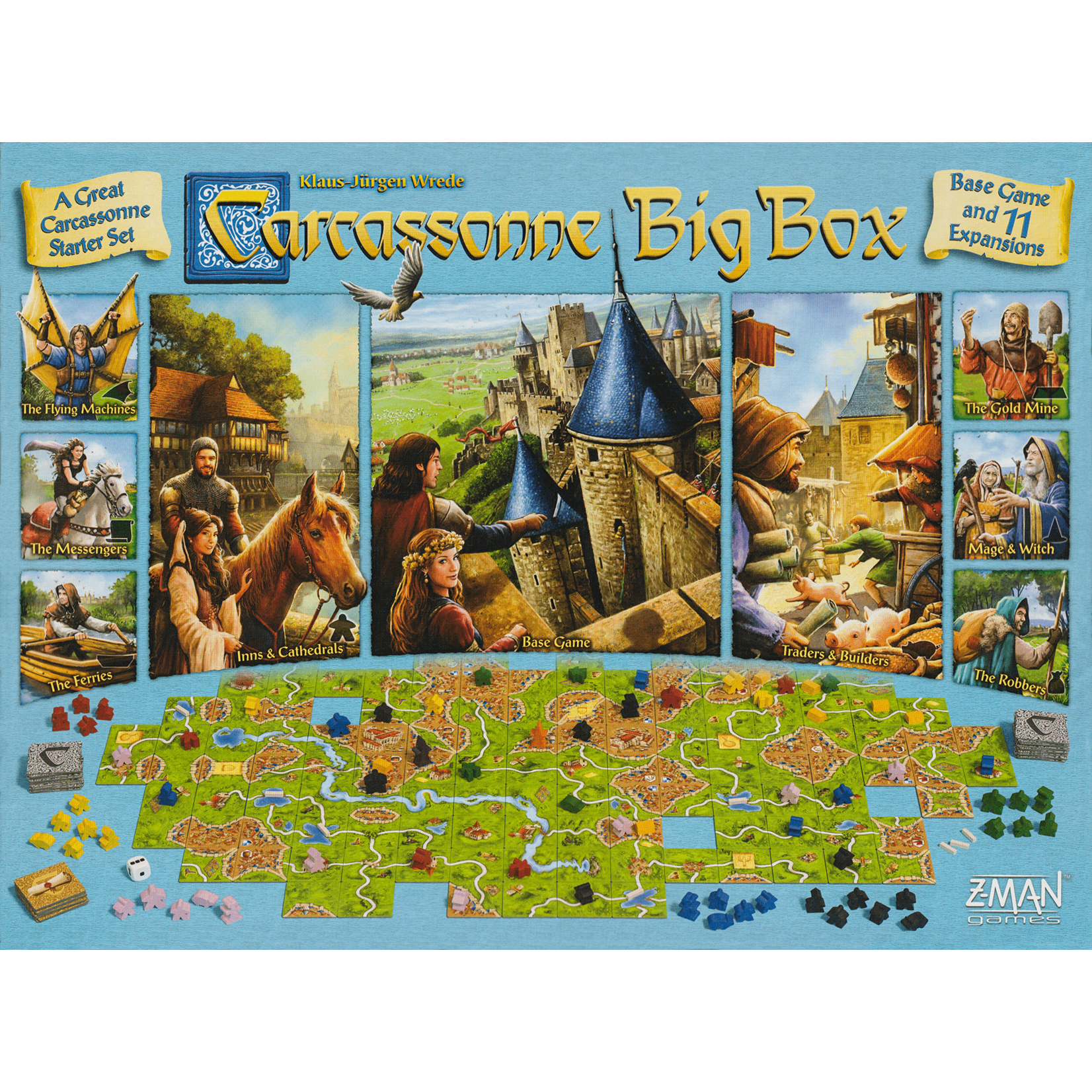 Z-Man Games Carcassonne Big Box 2022