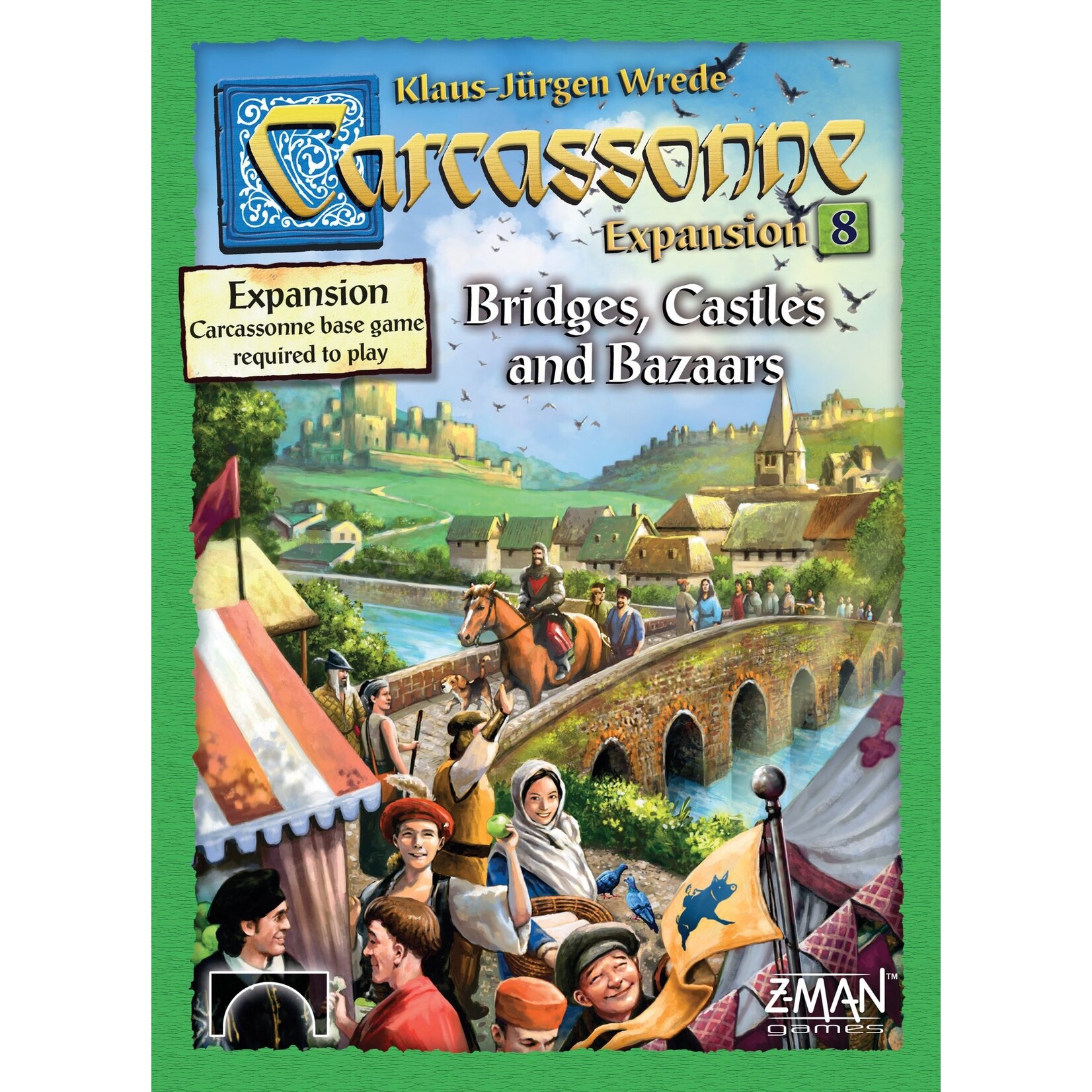 Z-Man Games Carcassonne: Expansion 8: Bridges/Castles/Bazaars