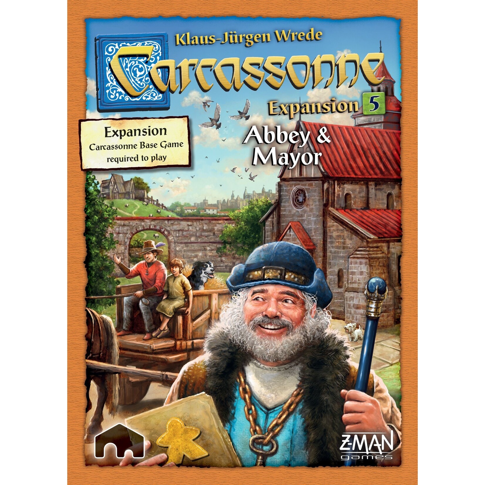 Z-Man Games Carcassonne: Expansion 5: Abbey and Mayor